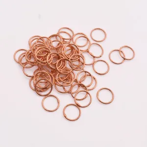 10mm Copper 20 AWG Saw Cut Open Jump Rings