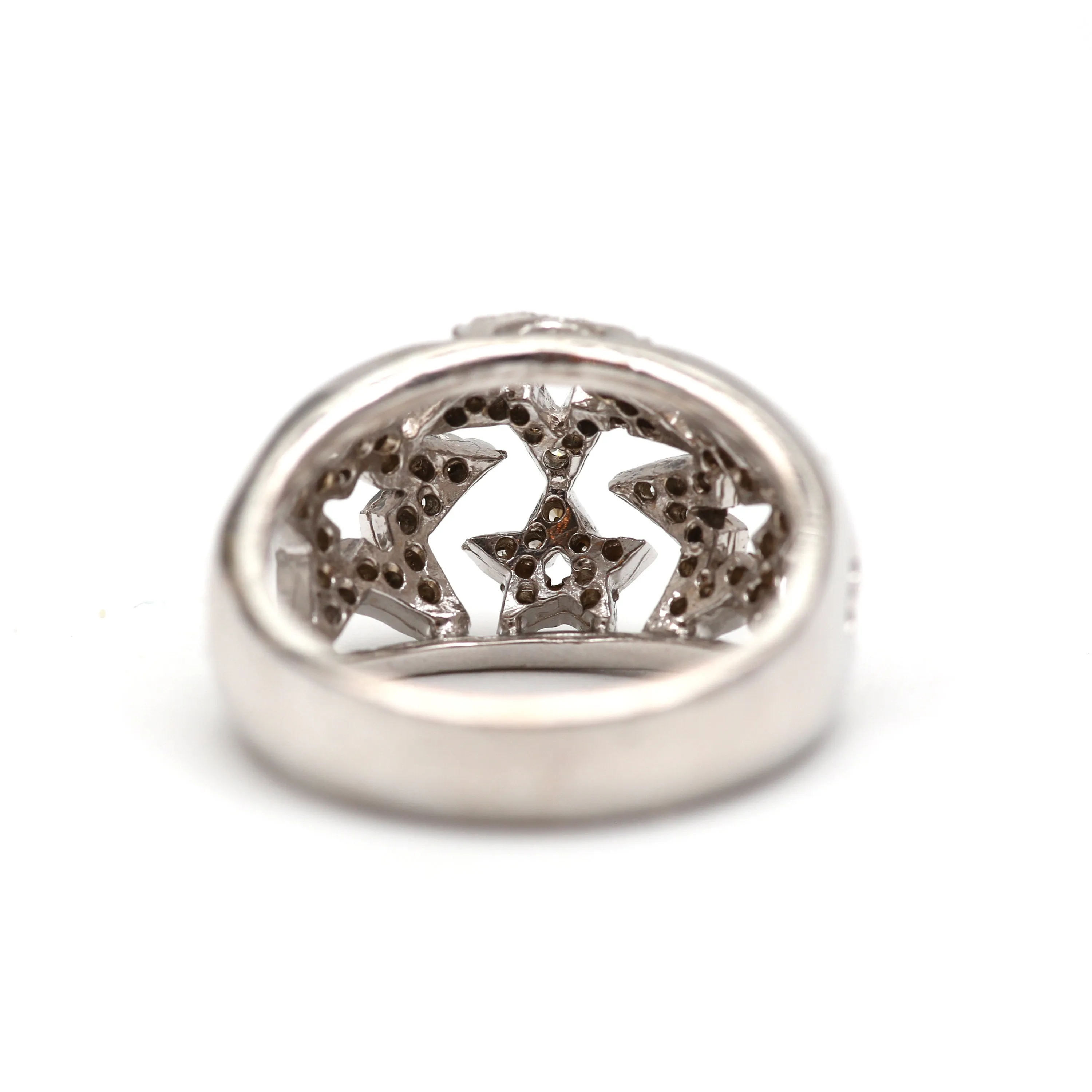 14k Diamond Star Bombshell Ring
