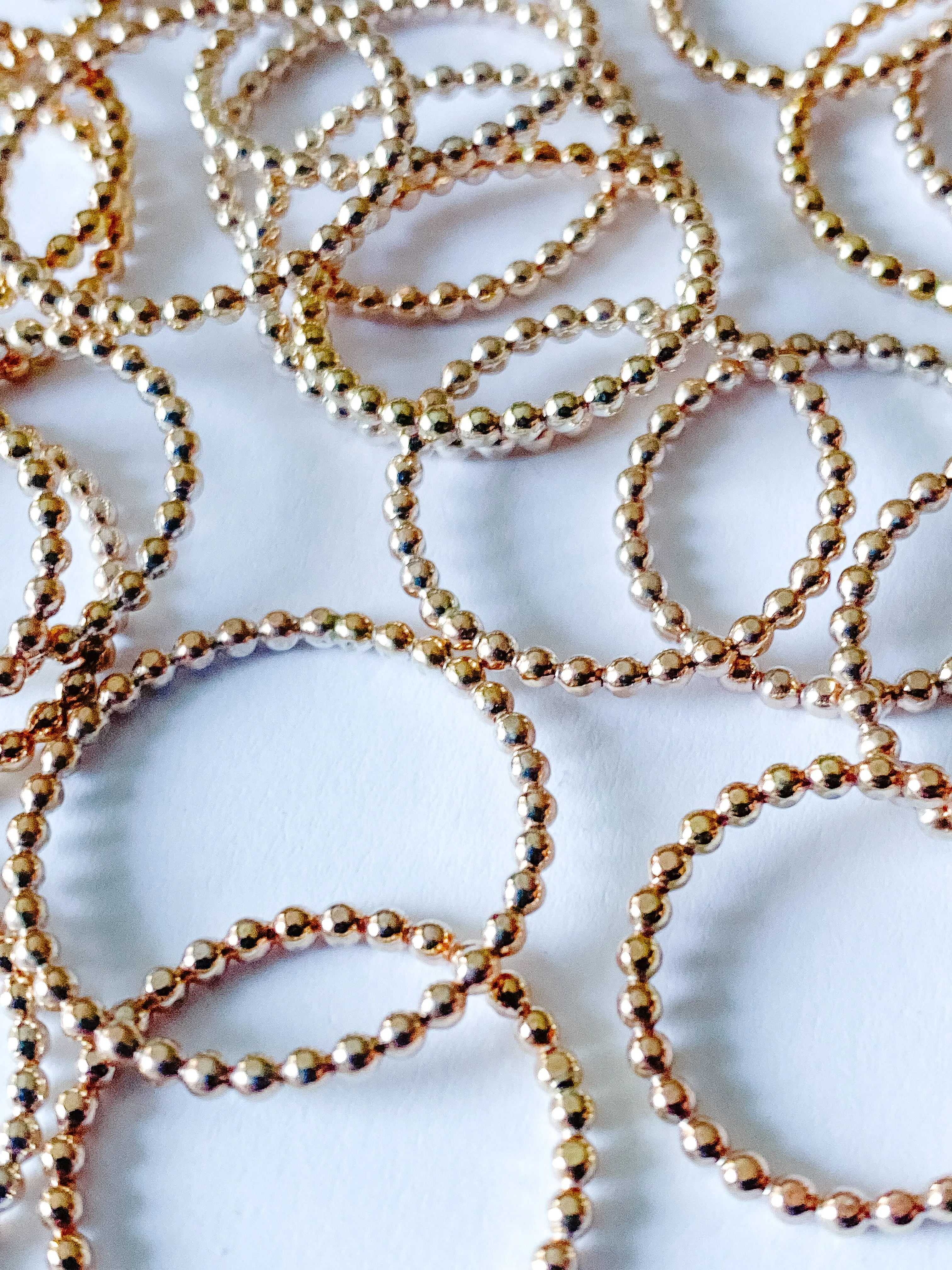 14k Gold Fill Beaded Stacker Rings