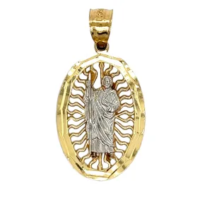 14K Gold San Judas Pendant