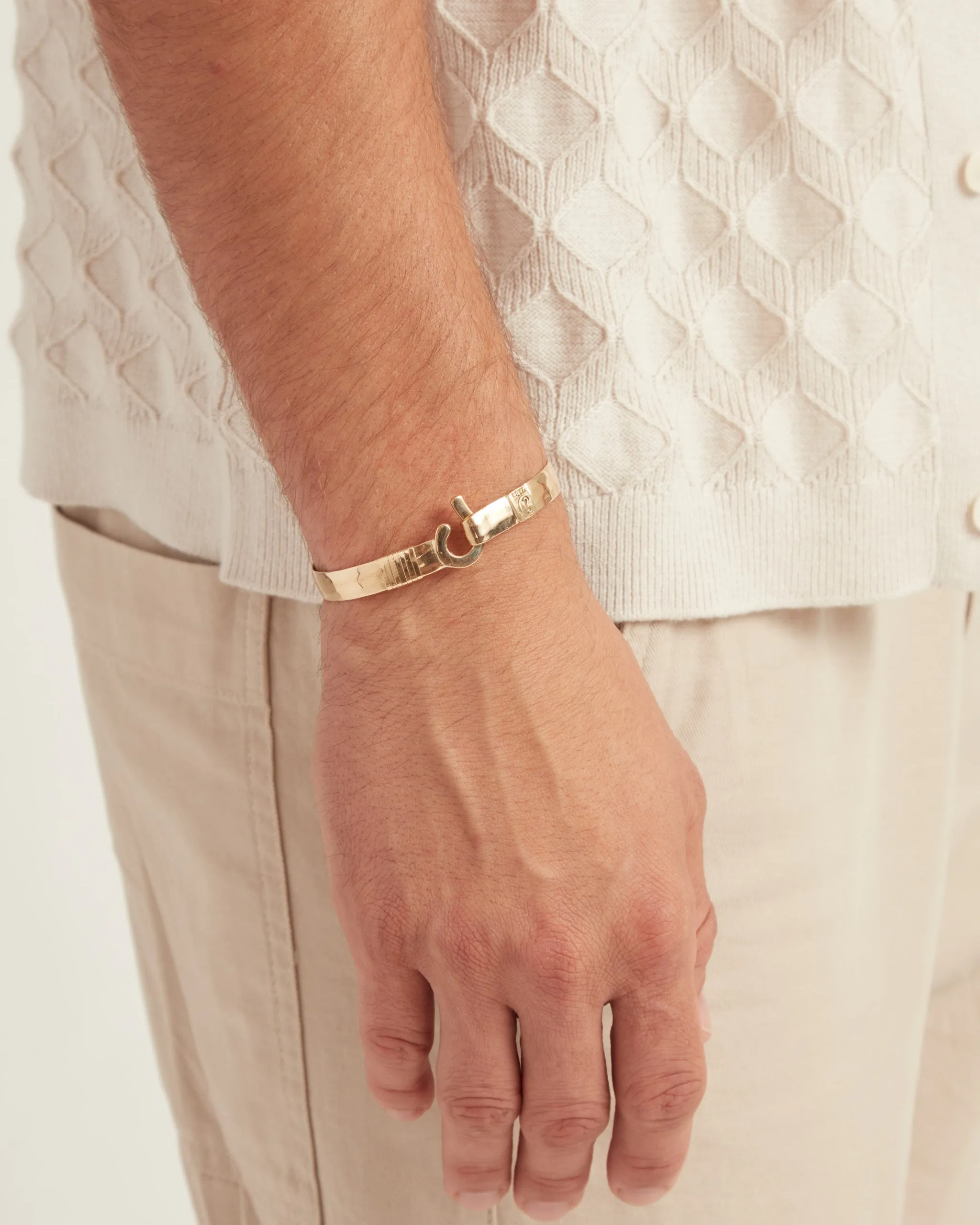 14K Gold St. John Hook Bracelet, 8mm