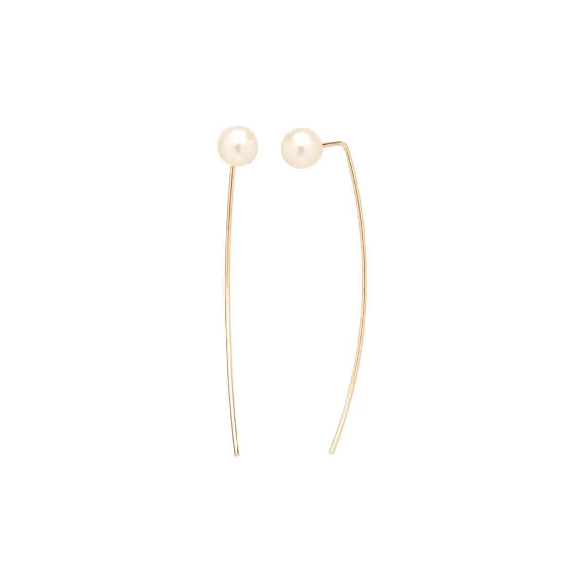 14k Pearl Long Wire Threader