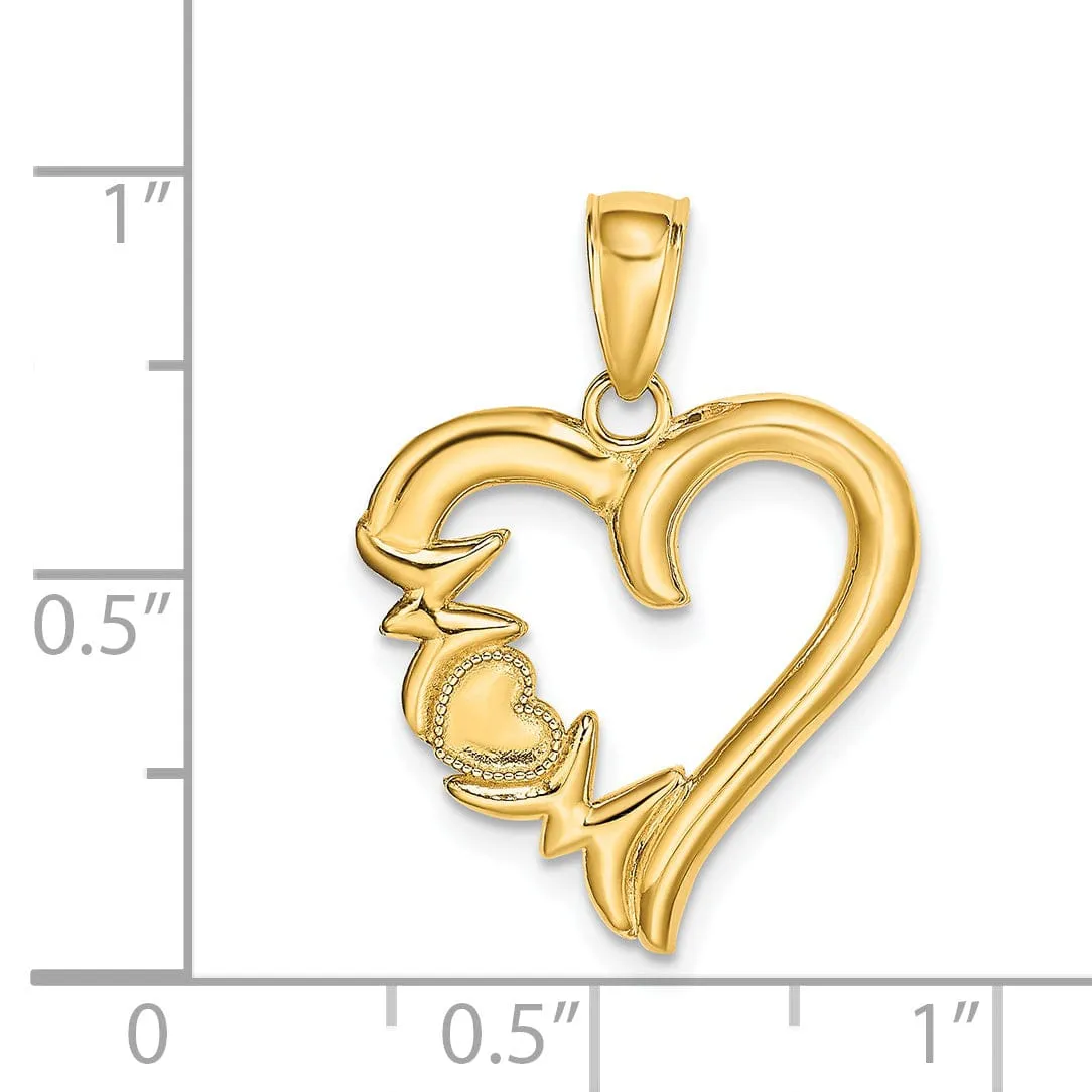 14k Two Tone Gold Saint Florian Medal Pendant
