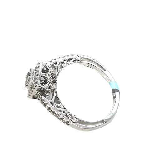 14k White Gold Square 0.73ct Ring - SR11025-1