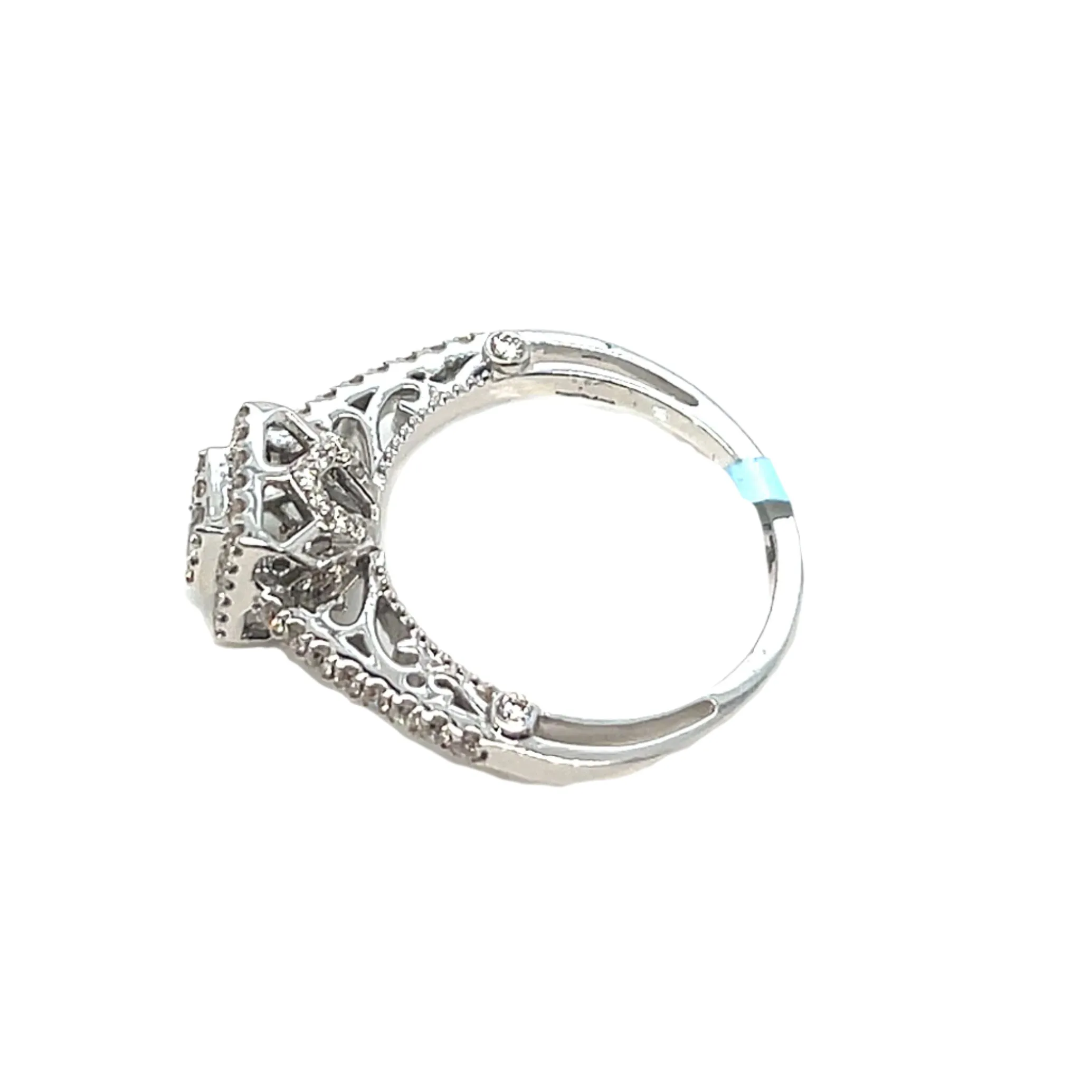 14k White Gold Square 0.73ct Ring - SR11025-1