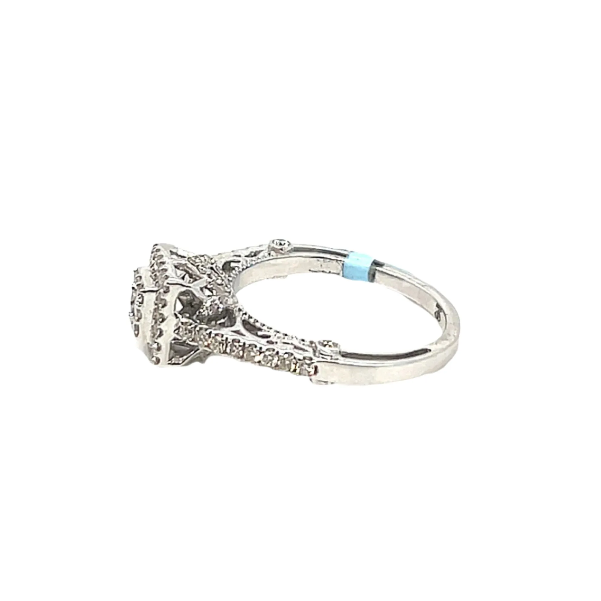 14k White Gold Square 0.73ct Ring - SR11025-1