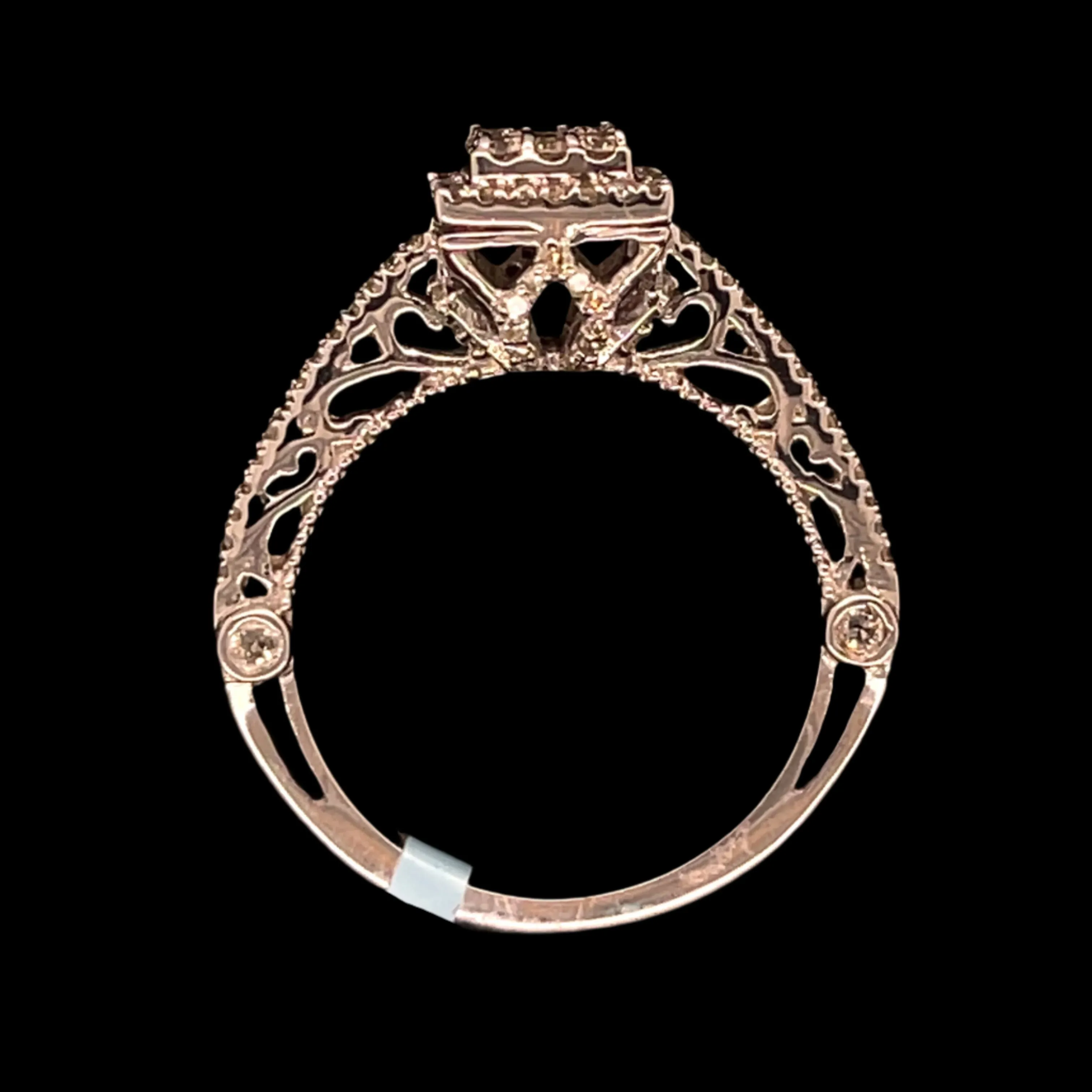 14k White Gold Square 0.73ct Ring - SR11025-1