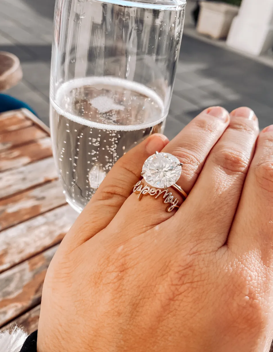 14K White, Yellow or Rose Gold Cape May Ring