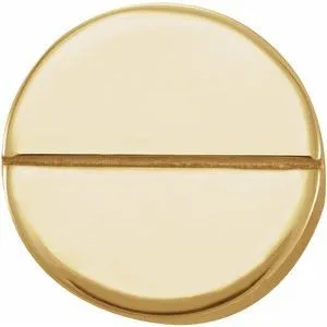 14K Yellow Geometric Single Earring
