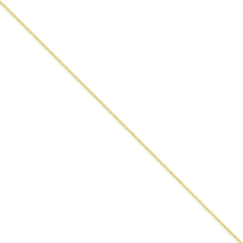14k Yellow Gold 1.75mm Hollow Round Box Chain