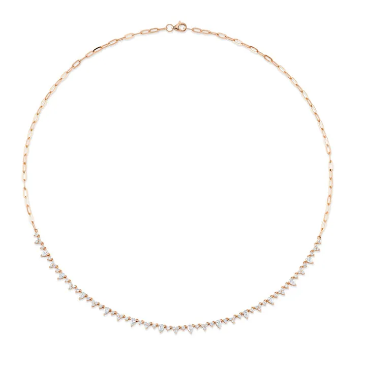 14k Yellow Gold 1.87ctw Diamond Pear Necklace - SC55023062