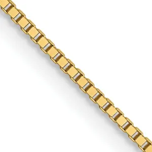 14k Yellow Gold .7 mm Box Chain