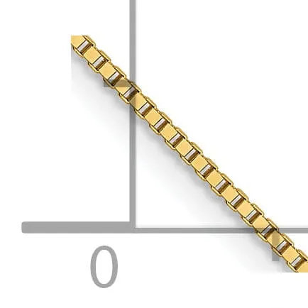 14k Yellow Gold .7 mm Box Chain