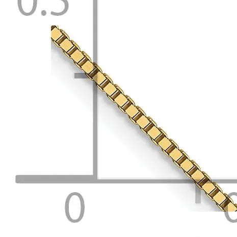 14k Yellow Gold .8 mm Box Chan