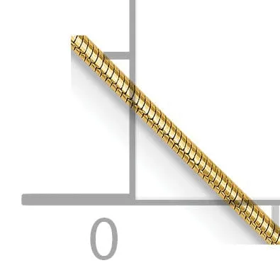 14k Yellow Gold .8 mm Snake Chain