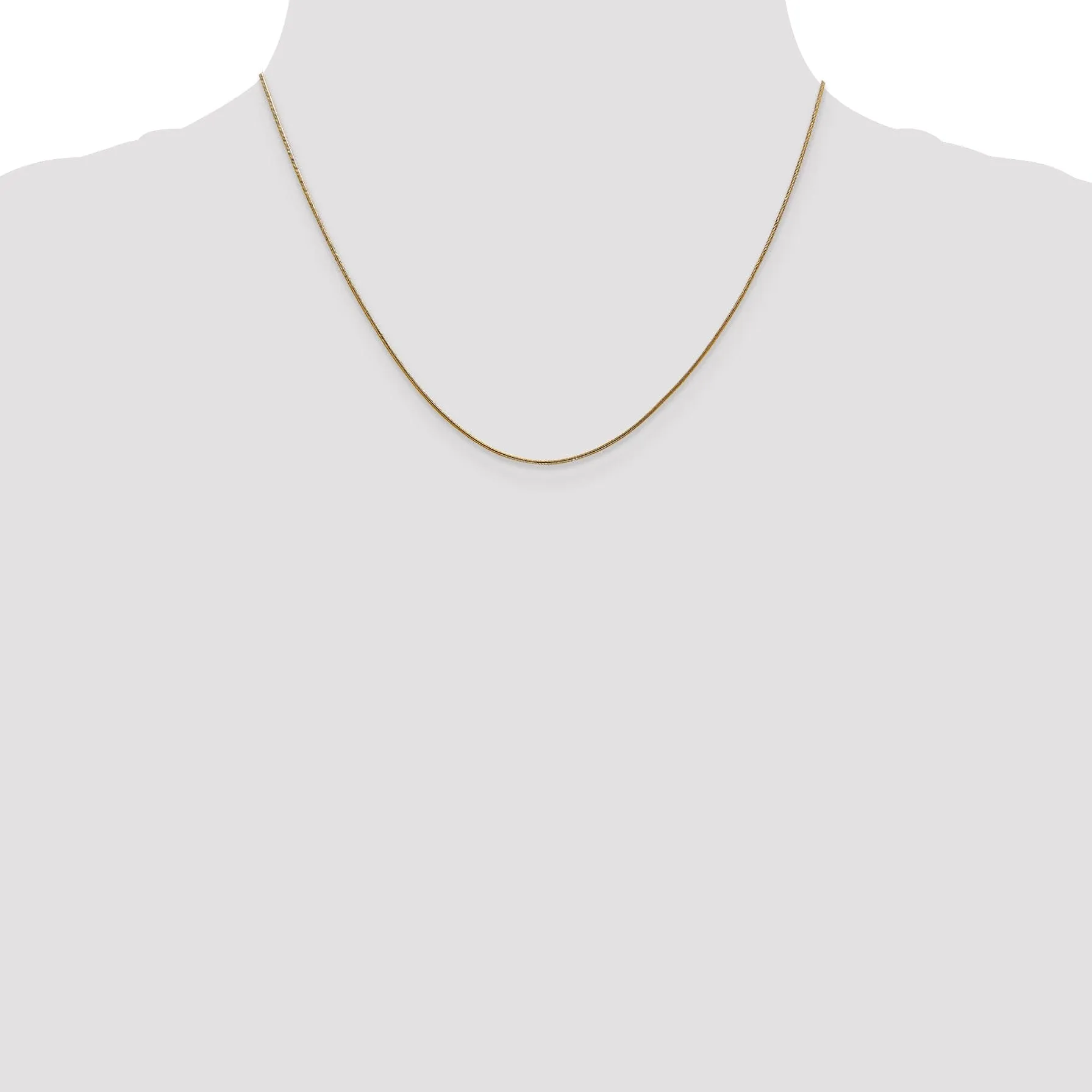14k Yellow Gold .8 mm Snake Chain