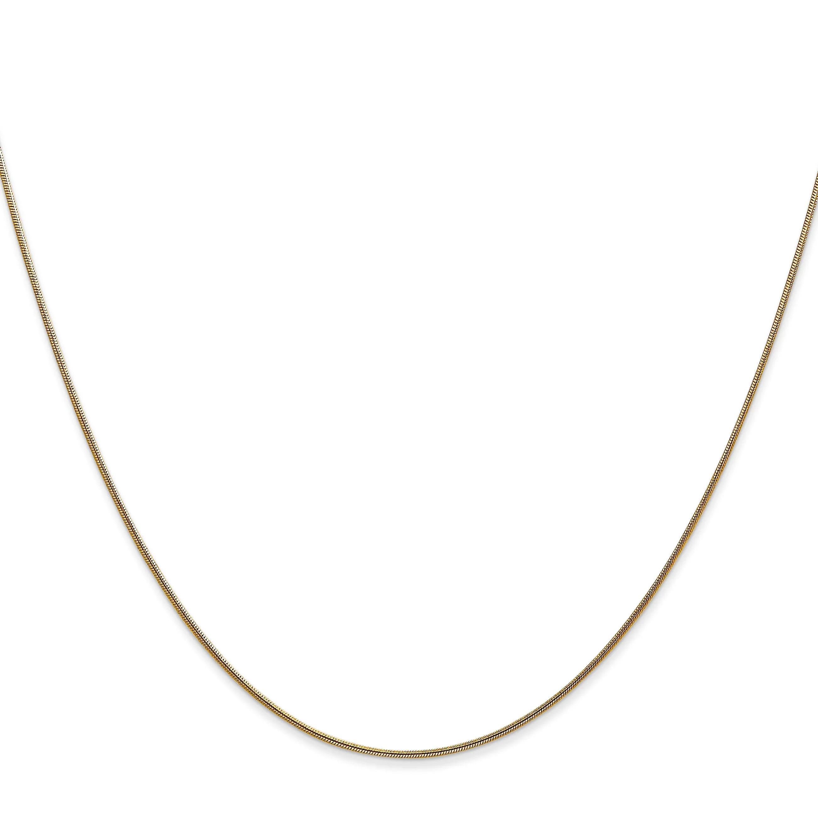14k Yellow Gold .8 mm Snake Chain