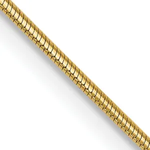 14k Yellow Gold .8 mm Snake Chain
