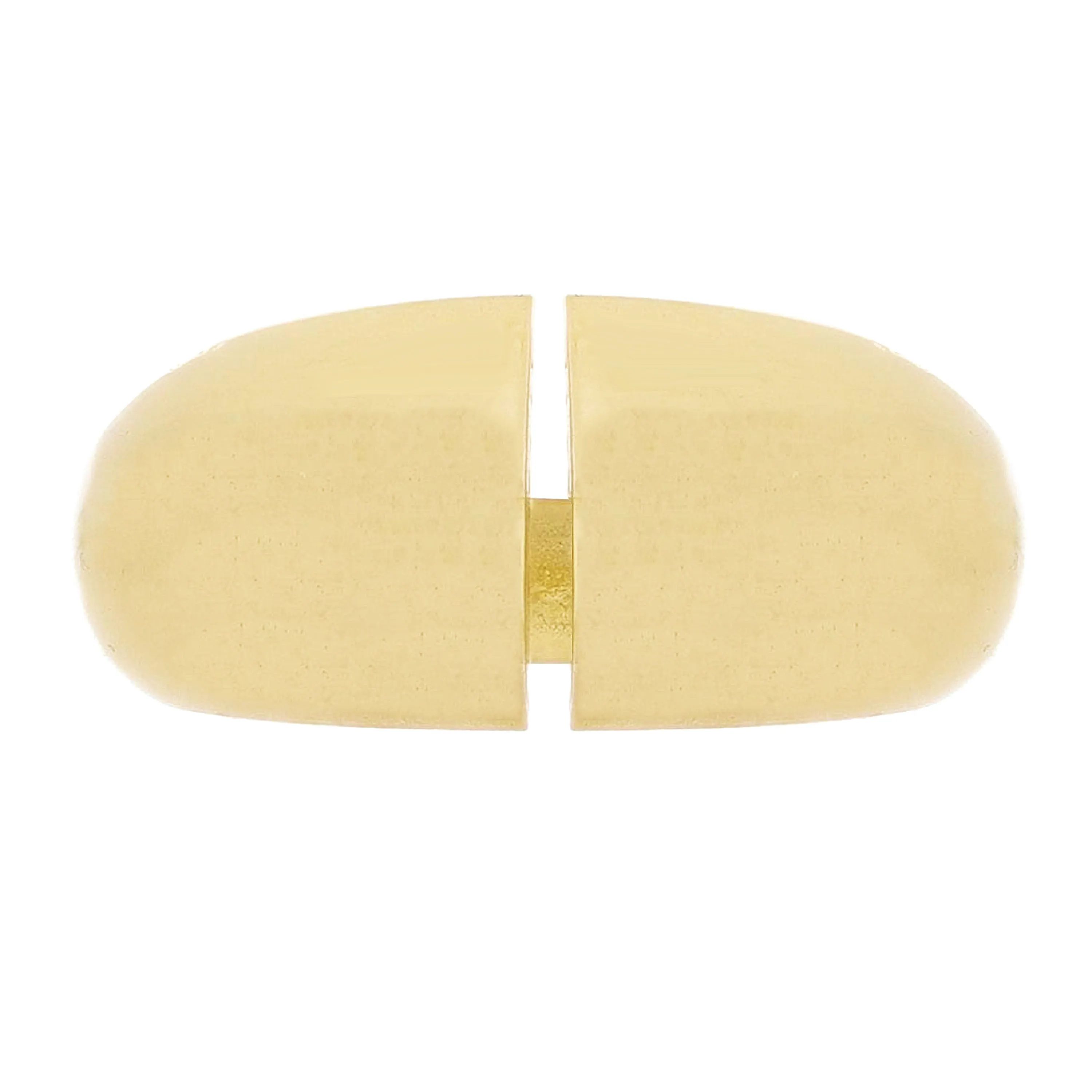 14k Yellow Gold Open Front Ring Size 8 - 9.7mm 7.1 grams