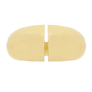14k Yellow Gold Open Front Ring Size 8 - 9.7mm 7.1 grams