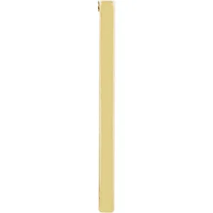 14k Yellow Gold Vertical Bar Pendant