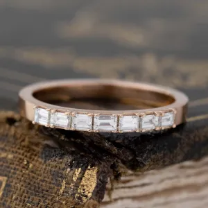 .18ctw Slim Baguette Cut Diamond 7-Stone Band