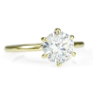 18K Gold 6-Prong Ring Mount