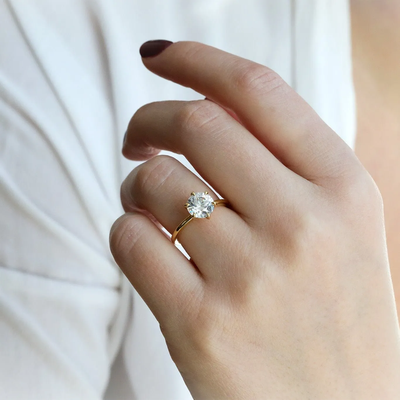 18K Gold 6-Prong Ring Mount