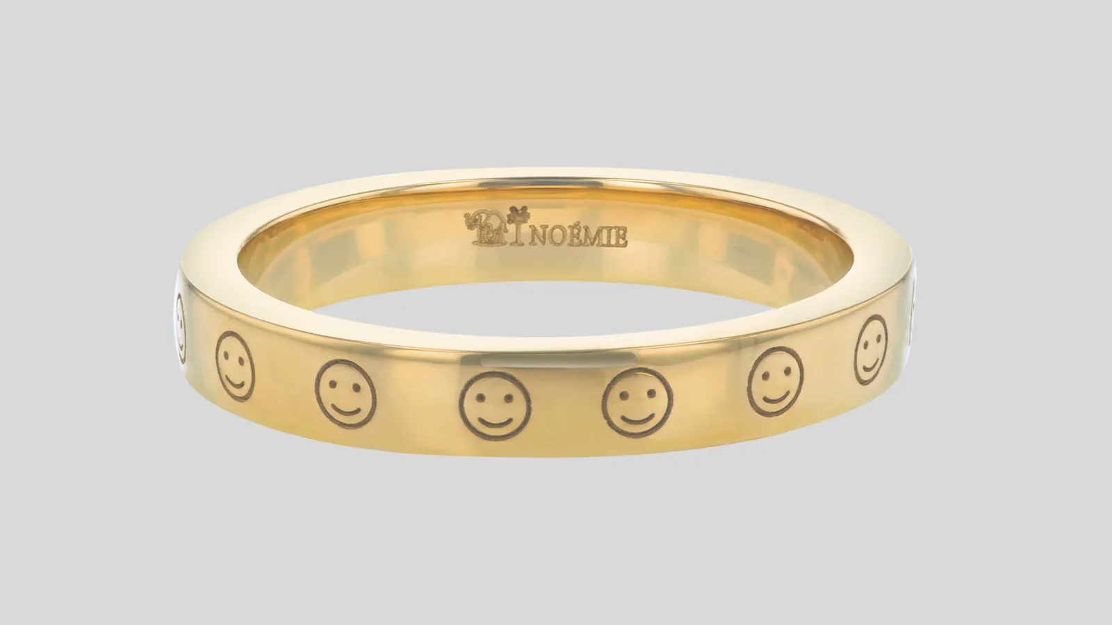 18K Gold Personalized Symbol Solid Gold Ring
