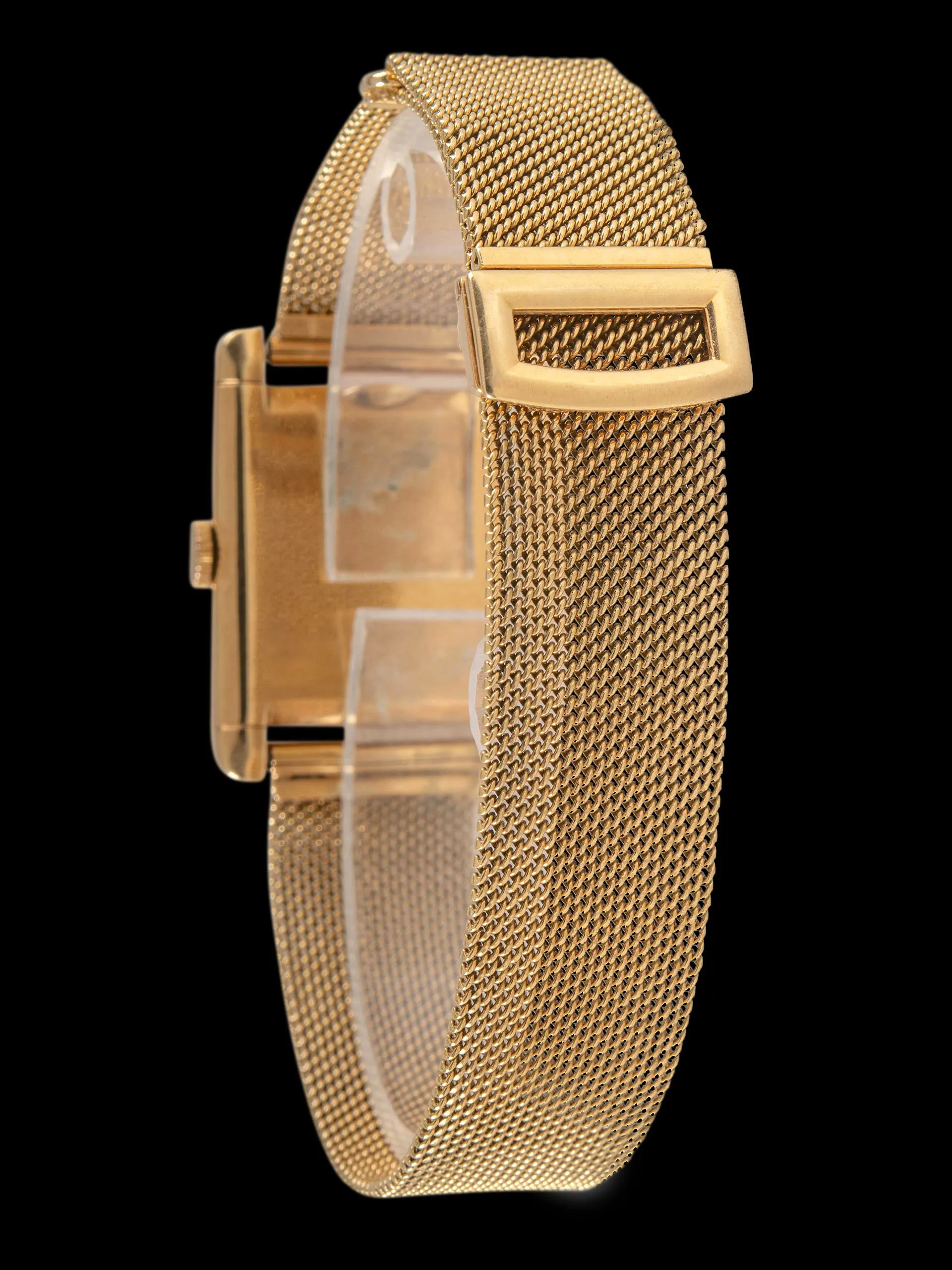 1950s Audemars Piguet 18K YG Dress Watch "Cal. K2001" W/ 18K Gold Gay Freres Mesh Bracelet