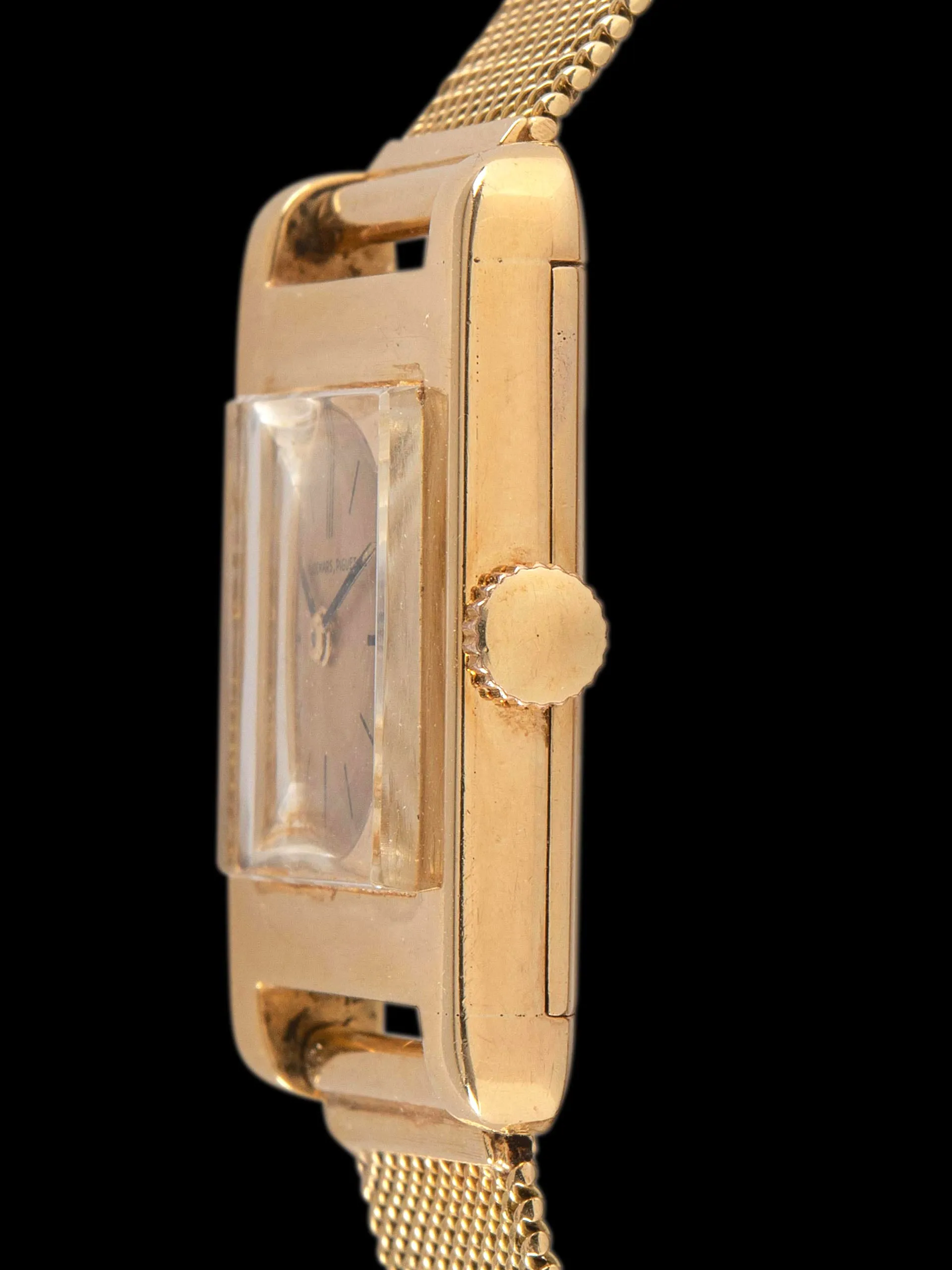 1950s Audemars Piguet 18K YG Dress Watch "Cal. K2001" W/ 18K Gold Gay Freres Mesh Bracelet