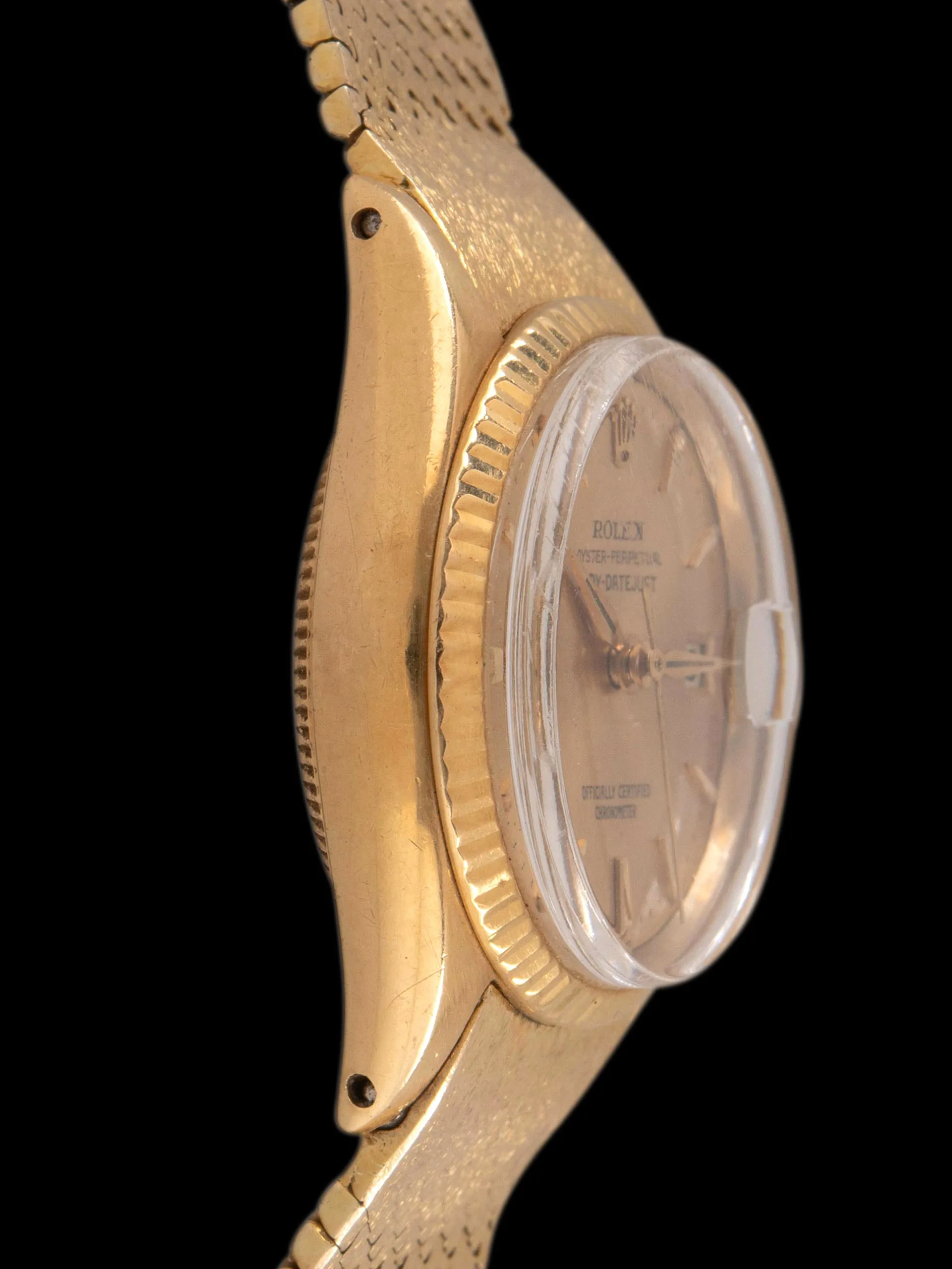 1953 Rolex Lady-Datejust 18K YG (Ref. 6517) Champagne "OCC" Dial W/ Mesh Bracelet