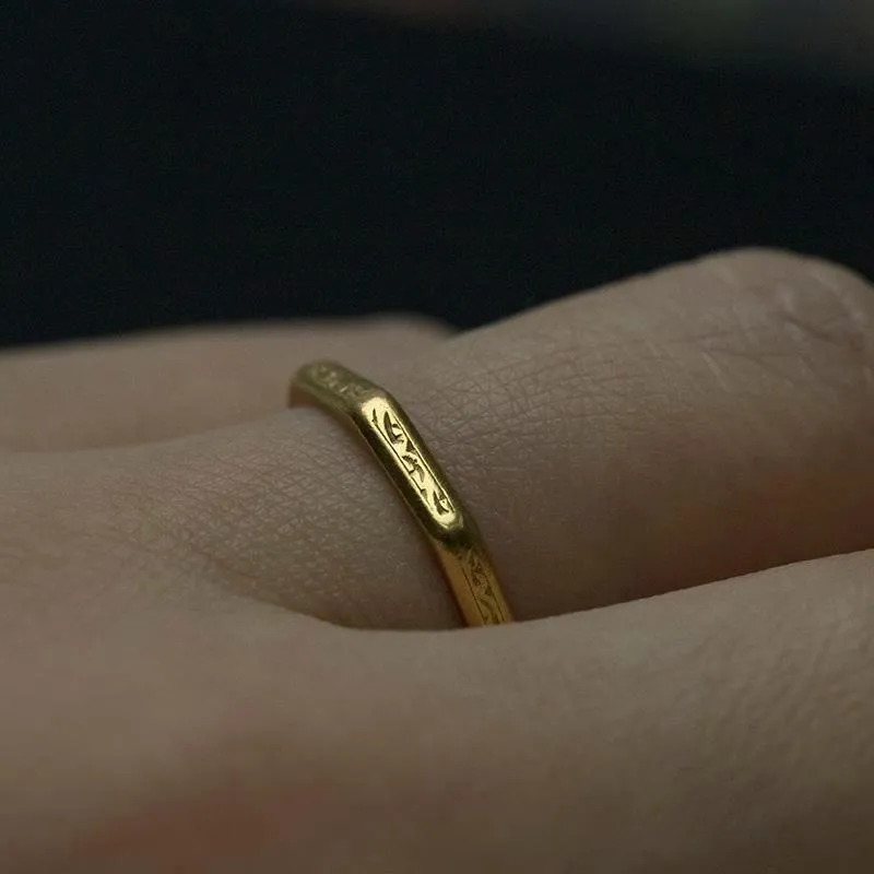 22k Octagonal Shaped Ring