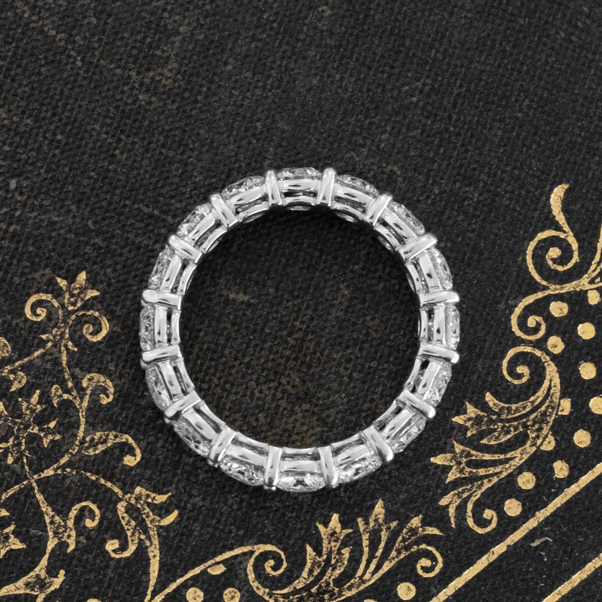 3.20ctw Round Brilliant Cut Diamond Eternity Band, by Brilliantly Engaged