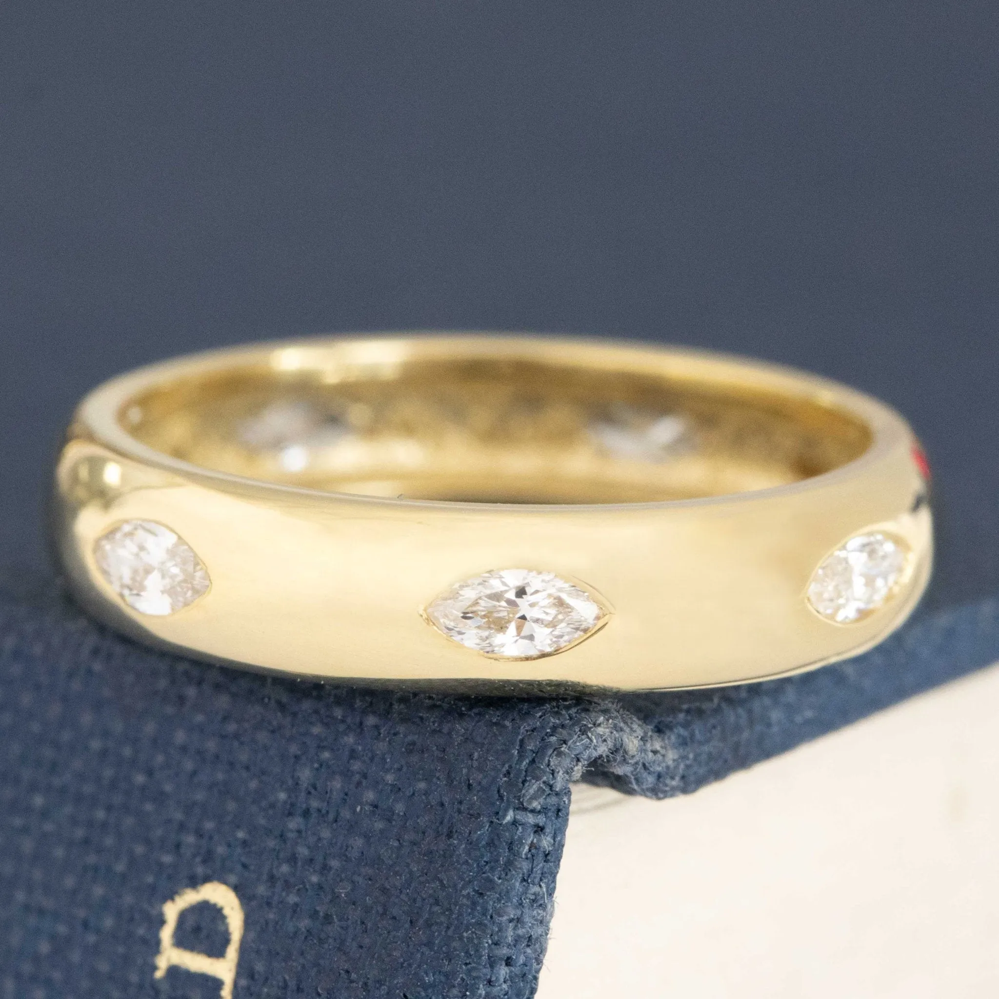 .44ctw Vintage Marquise Cut Diamond Eternity Band