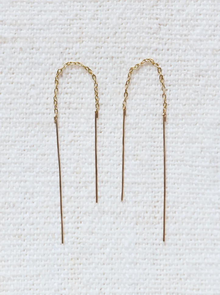 8.6.4: Threader Chain Earrings - Short