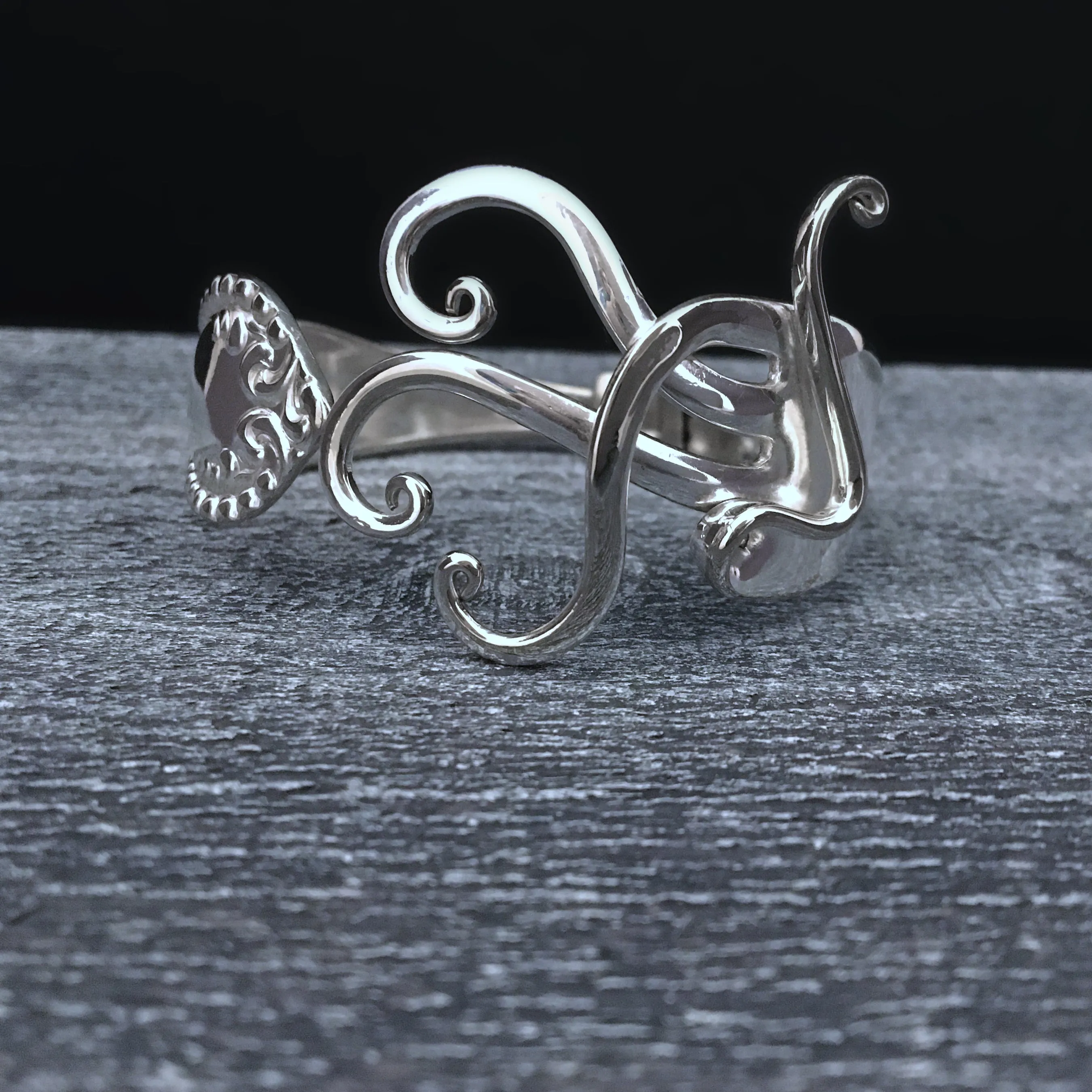 Abstract 4 Fork Bracelet