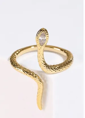 Adjustable Open Snake Ring