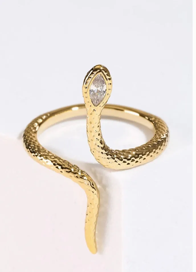 Adjustable Open Snake Ring