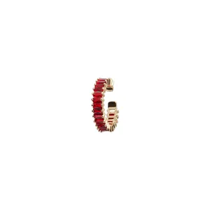 Adjustable Red Rhinestone Ring