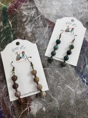 Agate earring set *