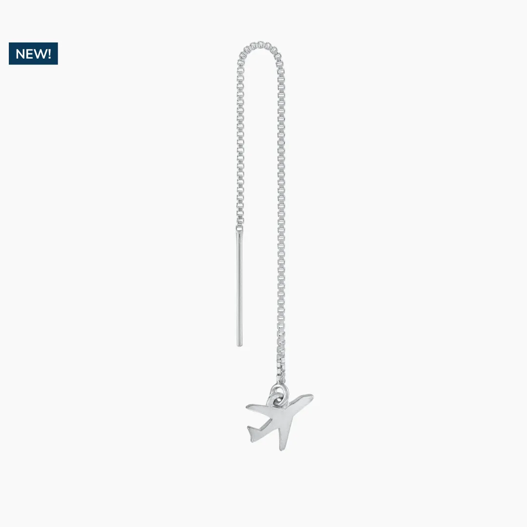 Airplane Threader Earring (Single Earring)