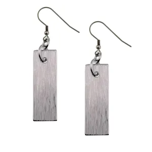 Aluminum Bark Dangle Earrings