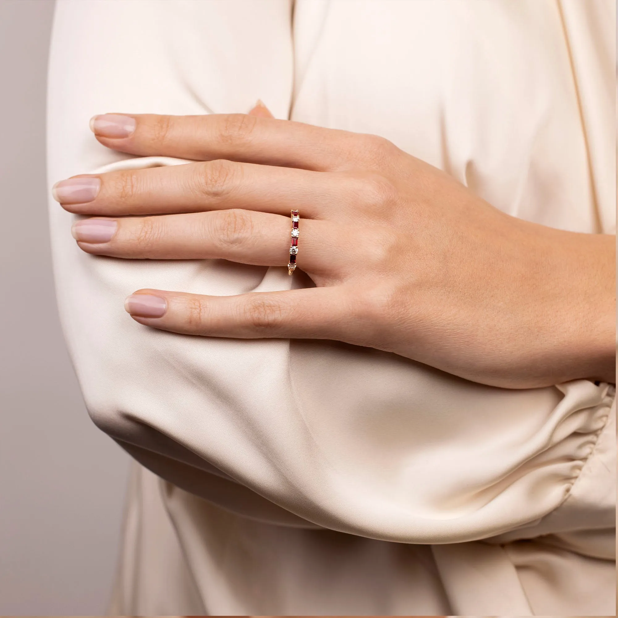 Amalie Inverse Ruby Ring