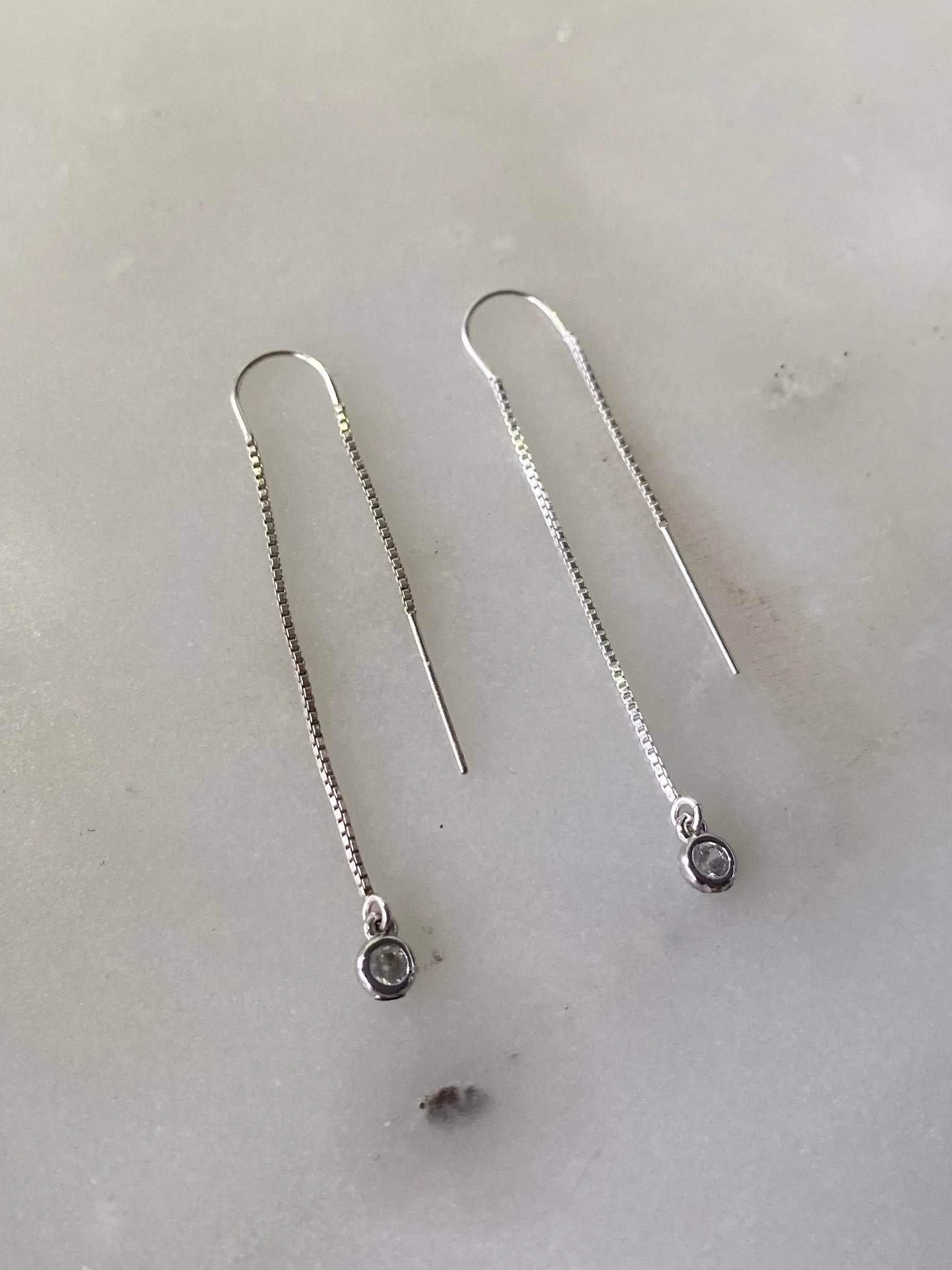 Anma Silver Threader Earrings