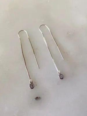 Anma Silver Threader Earrings