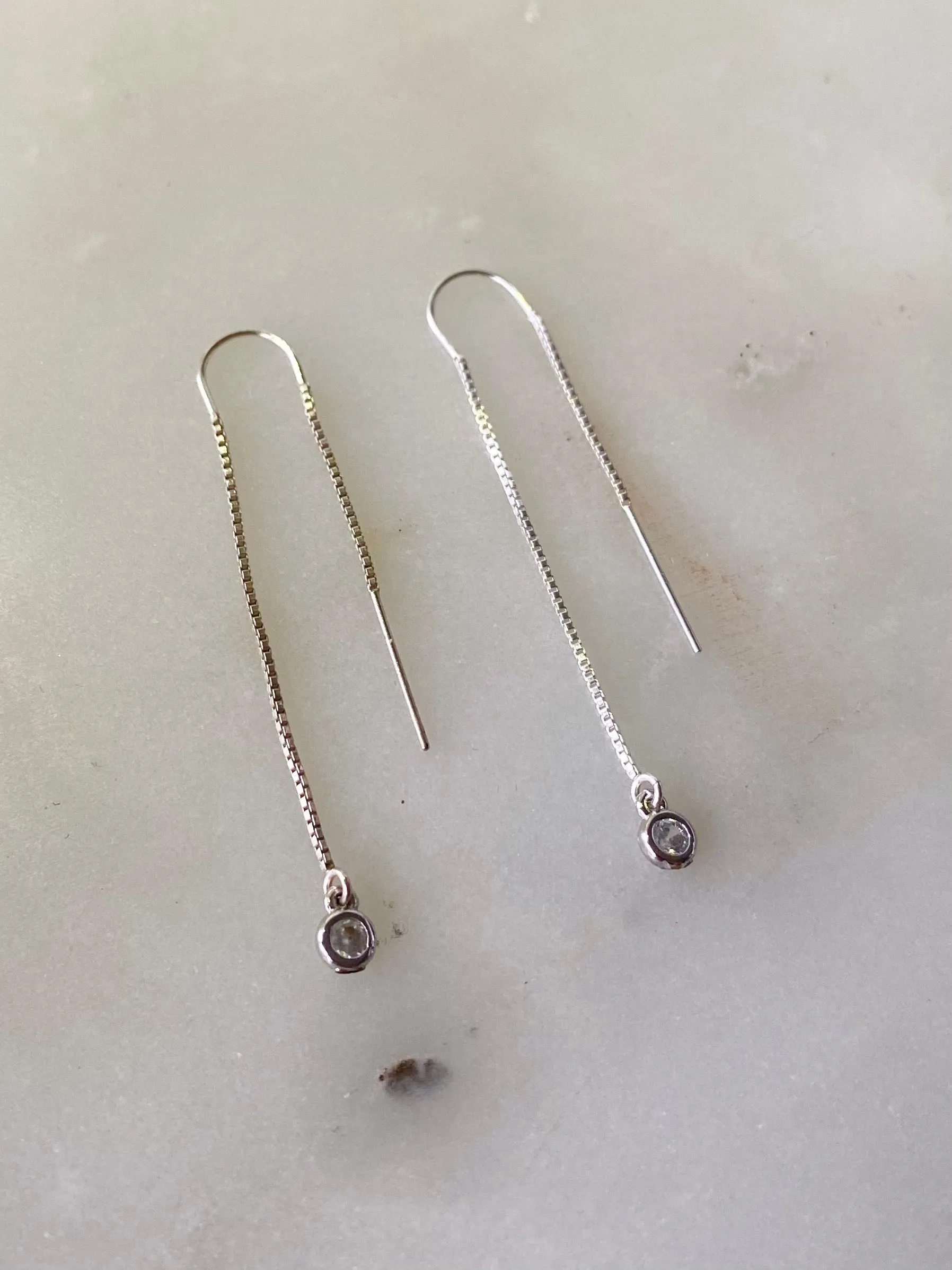 Anma Silver Threader Earrings