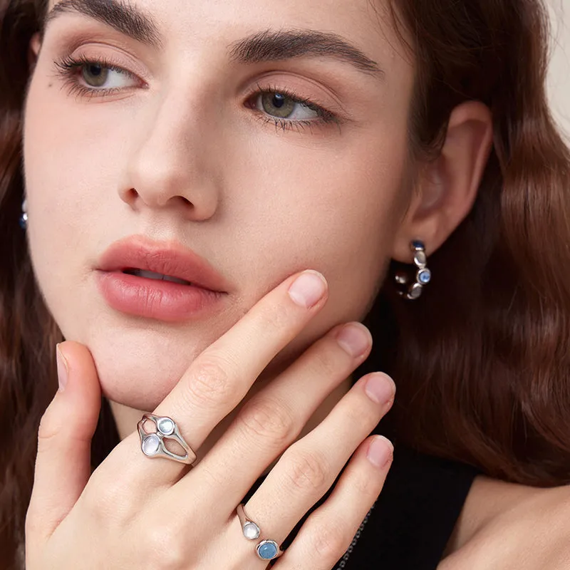 Aqua Open Ring