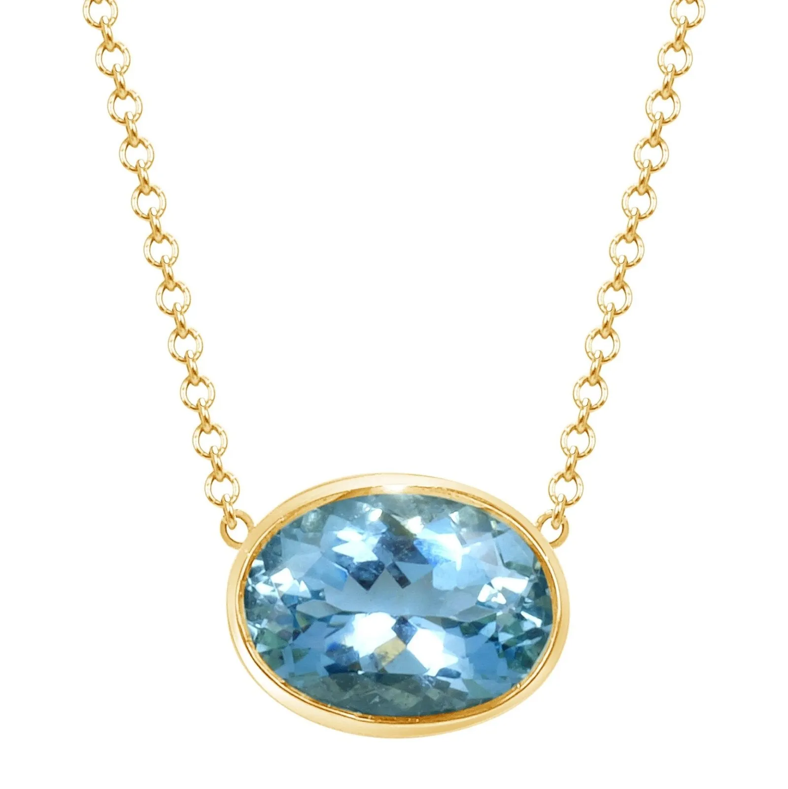 Aquamarine Divinity Necklace 1.63 ct