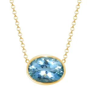 Aquamarine Divinity Necklace 1.63 ct